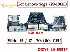 LA-E551P For Lenovo Yoga 720-13IKB Motherboard With I5 I7 7th 8th Gen 8GB RAM