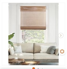 Paralume filtrante luce senza fili in bambù tessuto romano ghianda misura 26x60