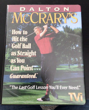 Dalton McCrary How To Hit The Golf Ball Straight VHS 4 Lessons Drills EUC