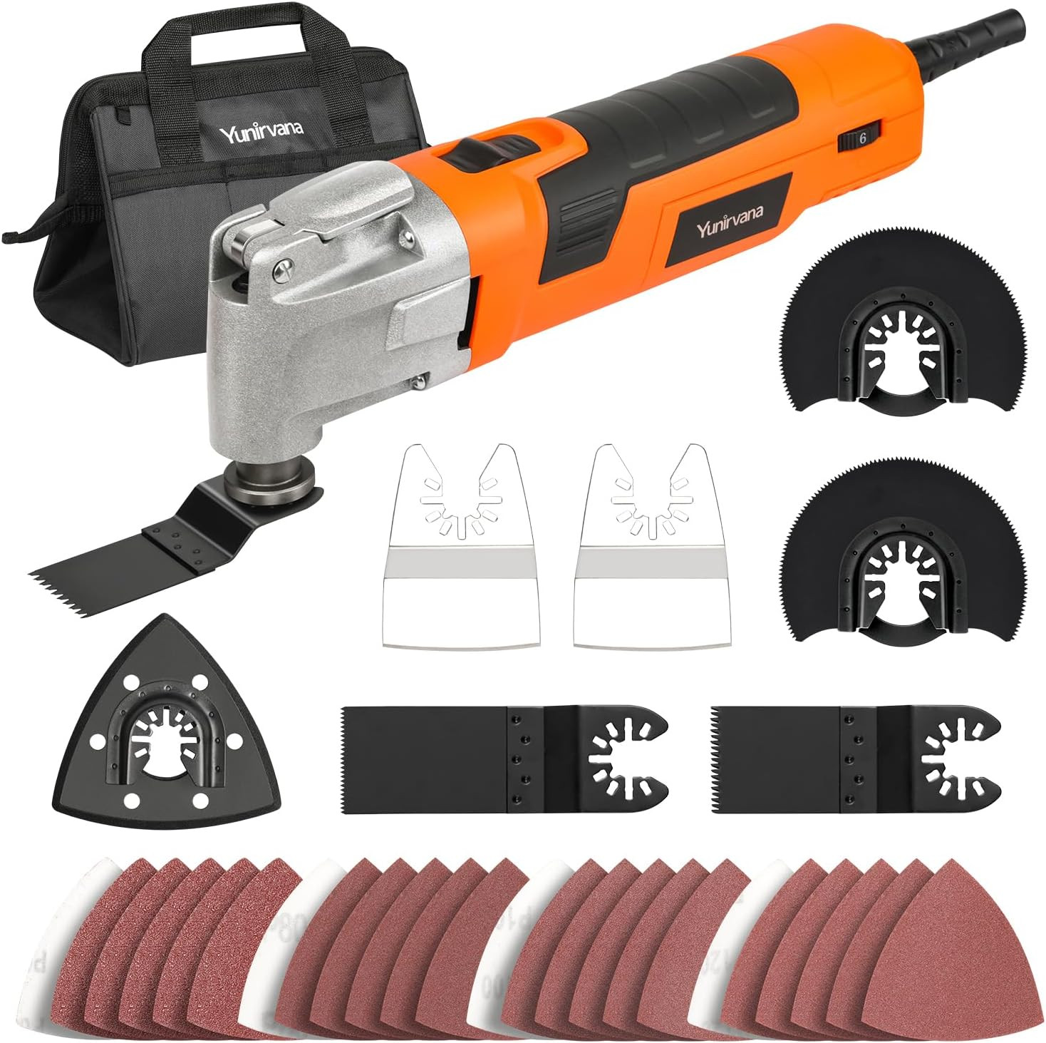 Strumento Oscillatore 300W, Angolo Oscillazione 3 °, 6 Velocità, 32 Accessori 