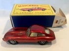 VINTAGE Lesney Matchbox Series No 32 Red “E” Type Jaguar MINT IN BOX