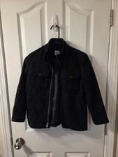 Boys Size S 6-7 Old Navy Black Wool Coat / Winter Jacket S43