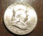 BU 1954-S FRANKLIN HALF DOLLAR