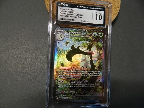 Meowscarada ex graded CGC 10 for sale on eBay