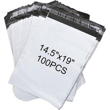 100Pcs 14.5x19 Large Poly Mailers Shipping Envelopes Self Sealing Plastic Bags