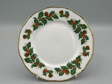 Queens Rosina China Yuletide - 8" Dessert / Salad Plate.