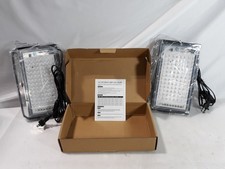 100W UV LED Black Light Fixture 385-400nm Stage Party Lighting Lamp - Set of 2