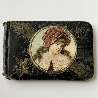 Antique 1800s Hand Written Small Autograph Album Belonged To Gertie
