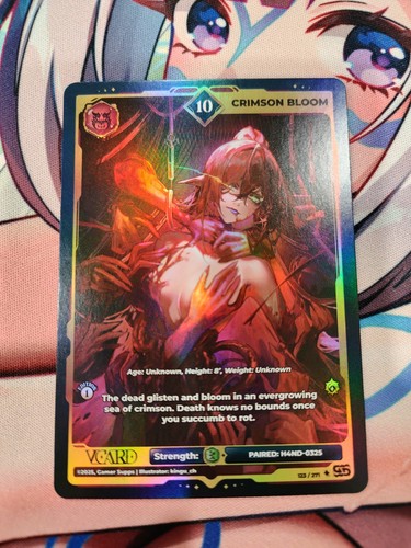 Crimson Bloom [God Rare 1st Edition] VCard Divine Chaos card