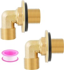 Faucet Installation Kit 2 Pack Brass G1/2 Wall Mount Backsplash Sink 90D