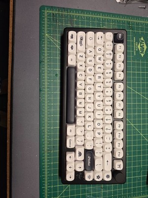 ''Thocky'' Custom Mechanical Keyboard 75% - Gasket Aluminum, Pre-Lubed Akko Creamy