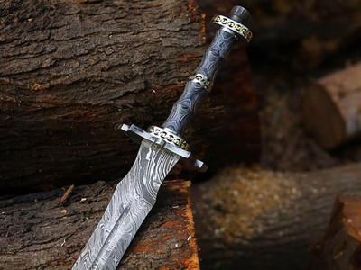Handmade Damascus Sword, Viking Sword, Medieval Sword, Battle Ready Sword
