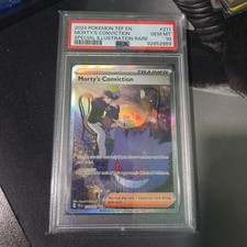 2024 POKEMON TEF EN-TEMPORAL FORCES #211 MORTY'S CONVICTION PSA 10 on eBay
