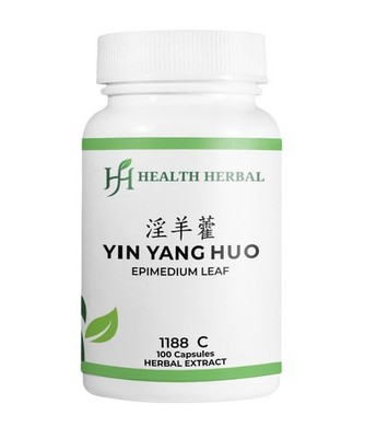 2 Bottles Health Herbal-Yin Yang Huo/Epimedium Leaf 100 Capsules/Bottle