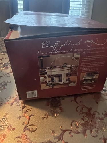 Costco Stainless Steel Oval Chafing Dish 4.2 Quart 18/10 Up to 390° BUNDLE!! - Picture 2 of 5