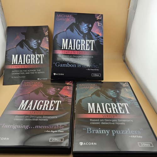 The Maigret Collection (DVD, 2013, 4-Disc Set) Michael Gambon Acorn Media