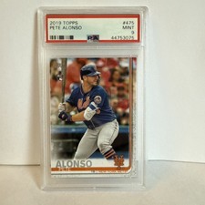 2019 Topps Pete Alonso RC #475 Rookie PSA 9 Baltimore Orioles/NY Mets 