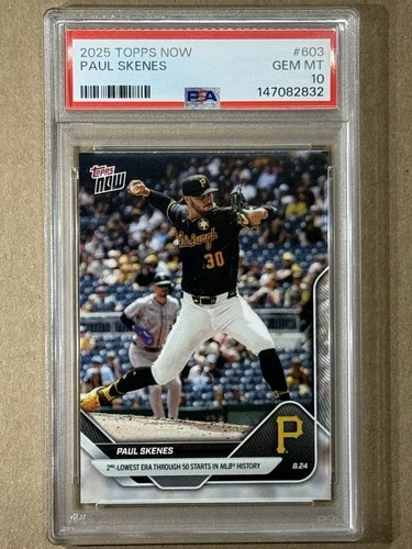 2025 TOPPS NOW #603 PAUL SKENES PSA 10