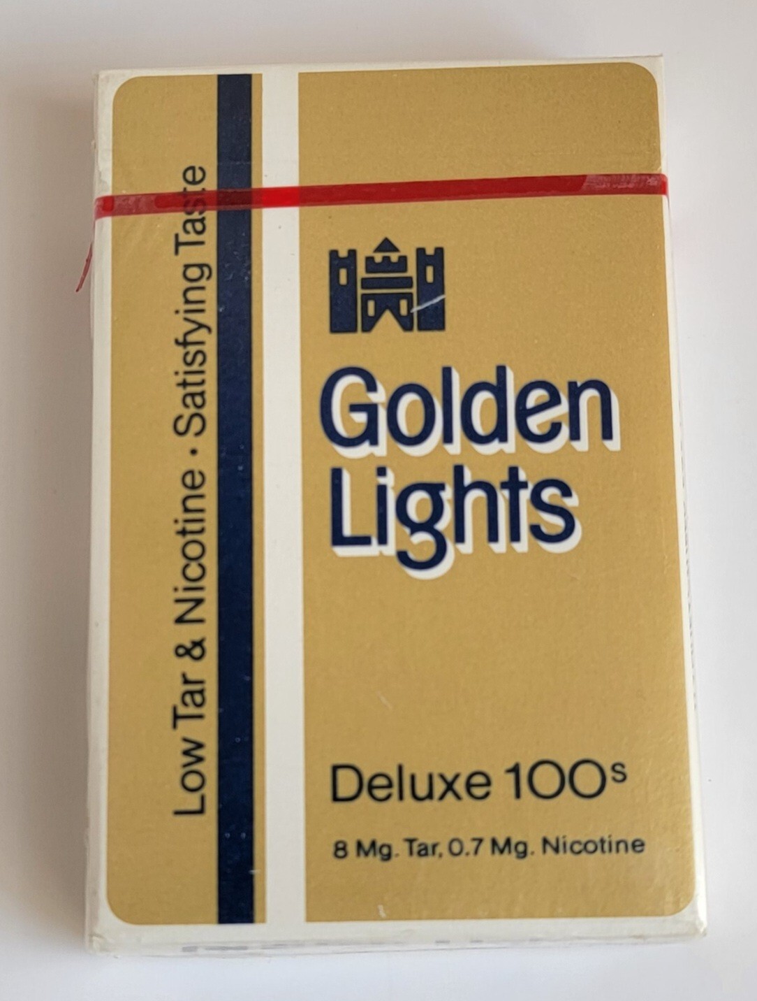 vintage Golden Lights 100s cigarette Deck Playing Cards by Lorillard Sealed !!
