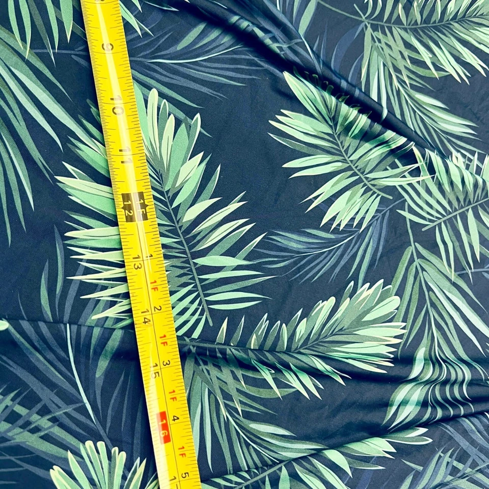 ENVÍO GRATUITO Tela Spandex Hojas Estampado Elastizado 60" de ancho por yarda para trajes de baño Foto 2 de 4