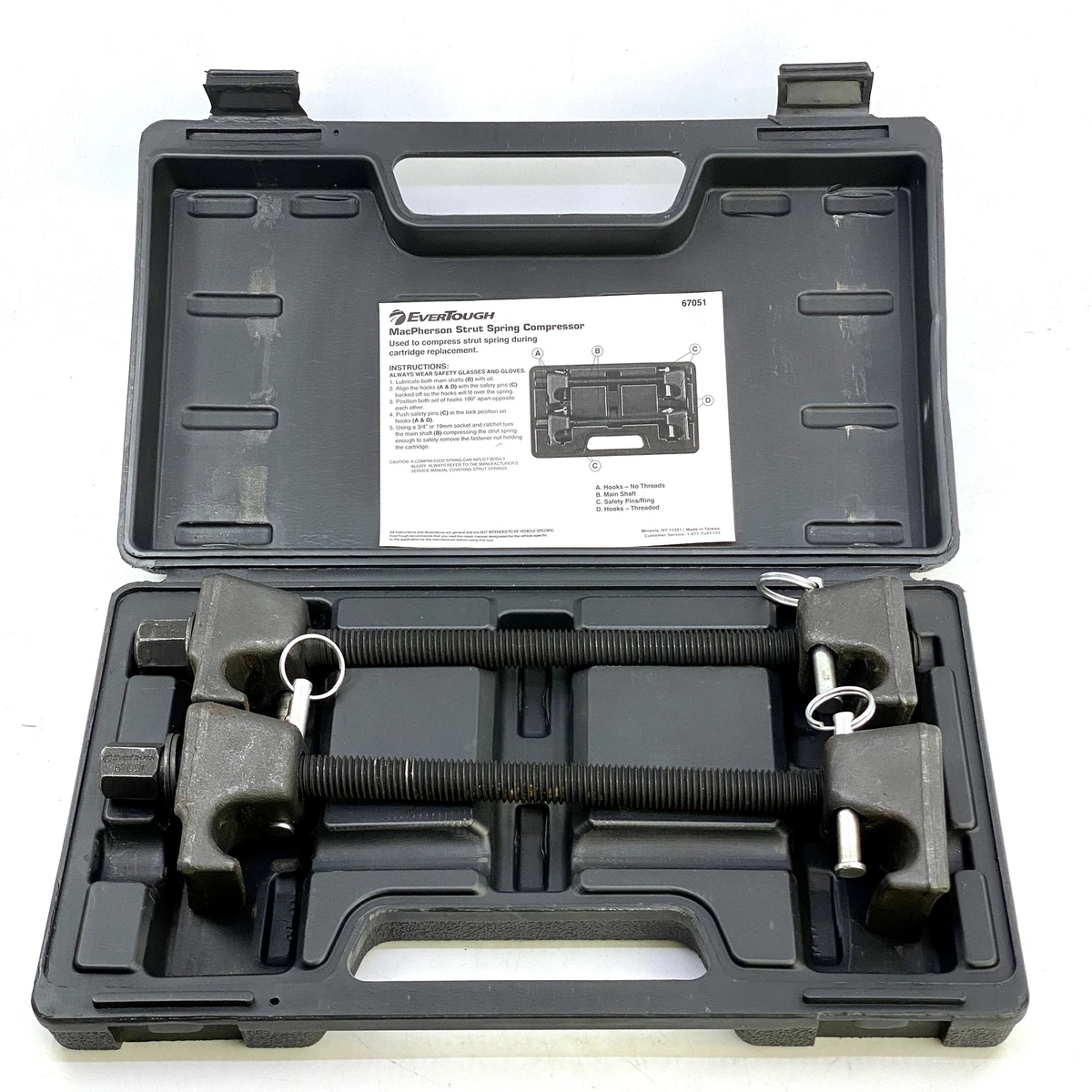 EverTough 67051 MacPherson Strut Spring Compressor eBay