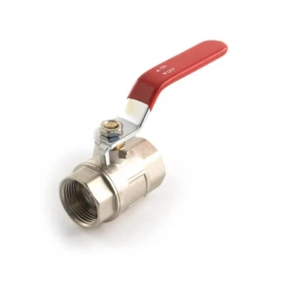 PRIMAFLOW 1.1/4" LEVER BALL VALVE FXF RED HANDLE PLUMBING