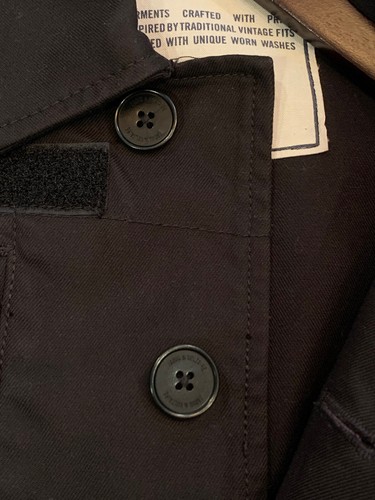 Zadig & Voltaire Herren Kido Militär Jacke Designer schwarz Knopf Gr XS $ 448 neu mit Etikett - Bild 5 von 10