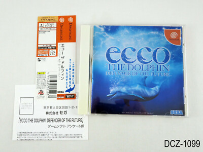 Ecco the Dolphin Defender of the Future Dreamcast Japanese Import