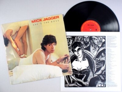 ROLLING STONES, MICK JAGGER SHE'S THE BOSS 1º LP P TOWNSHEND, J BECK US EDT MINT