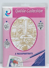 ARTY'S Passepartout 3-Set Weihnachtsmotive  Karten Pongé 08,  Seidenmalerei