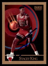 1990 Skybox Basketball #42 Stacey King Signed Autograph (no COA)