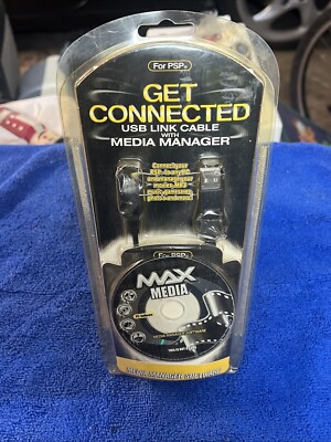 NEW Get Connected With USB Link Cable With Media Manager For PSP
