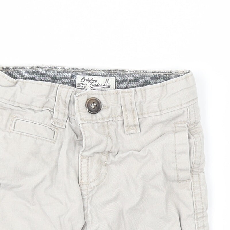 Zara Boys Green Cotton Blend Straight Jeans Size 3-6 Months image 5