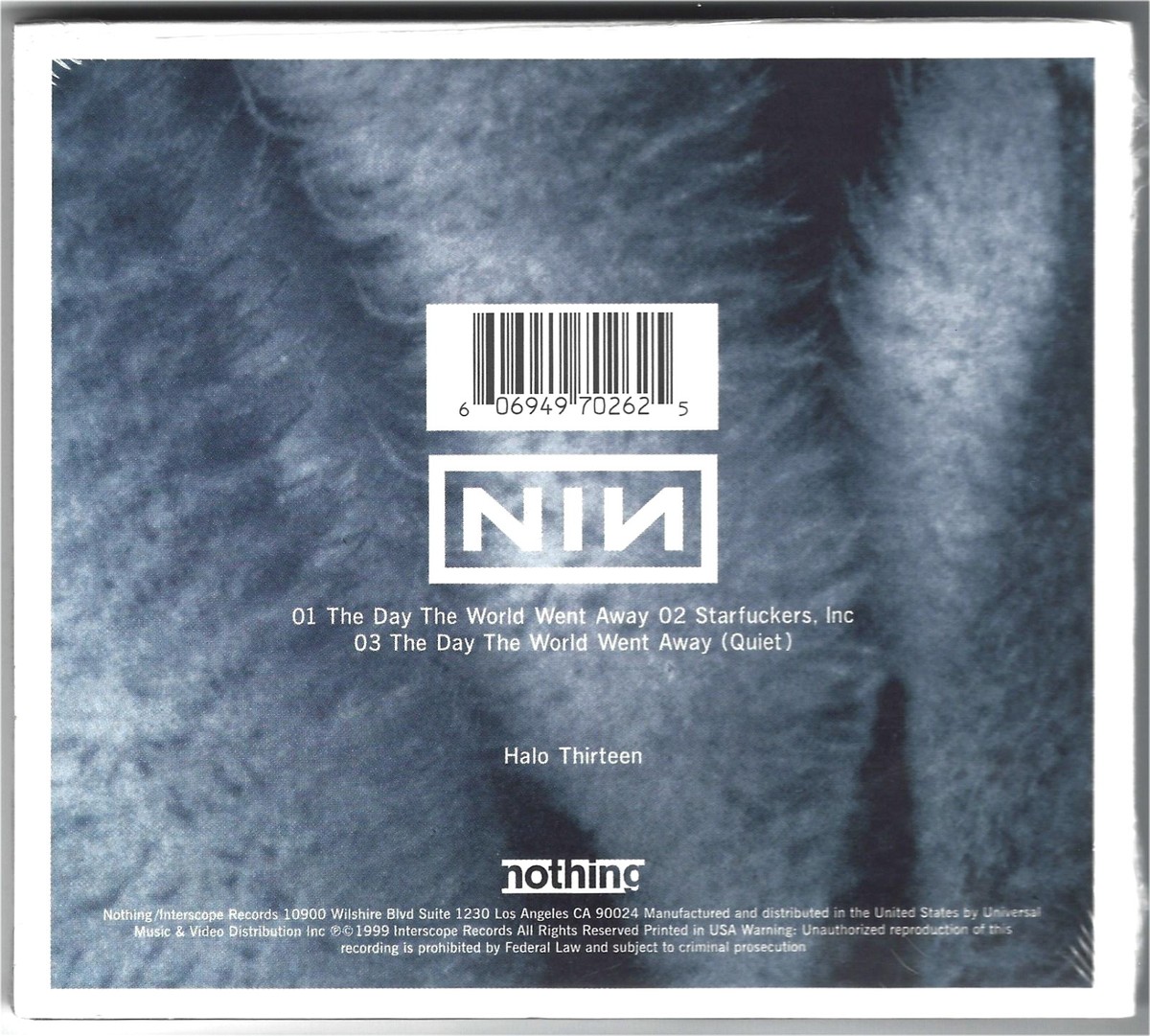 洋楽 nine inch nails/Halo thirteen NINE INCH NAILS - HALO THIRTEEN [Day World Went Away] 1999