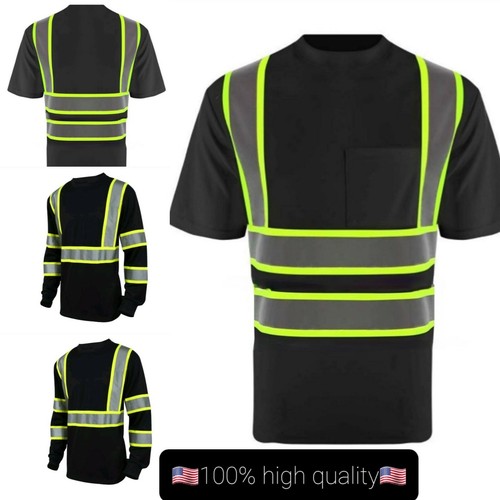 Hi Vis t-Shirt work Reflective Safety 