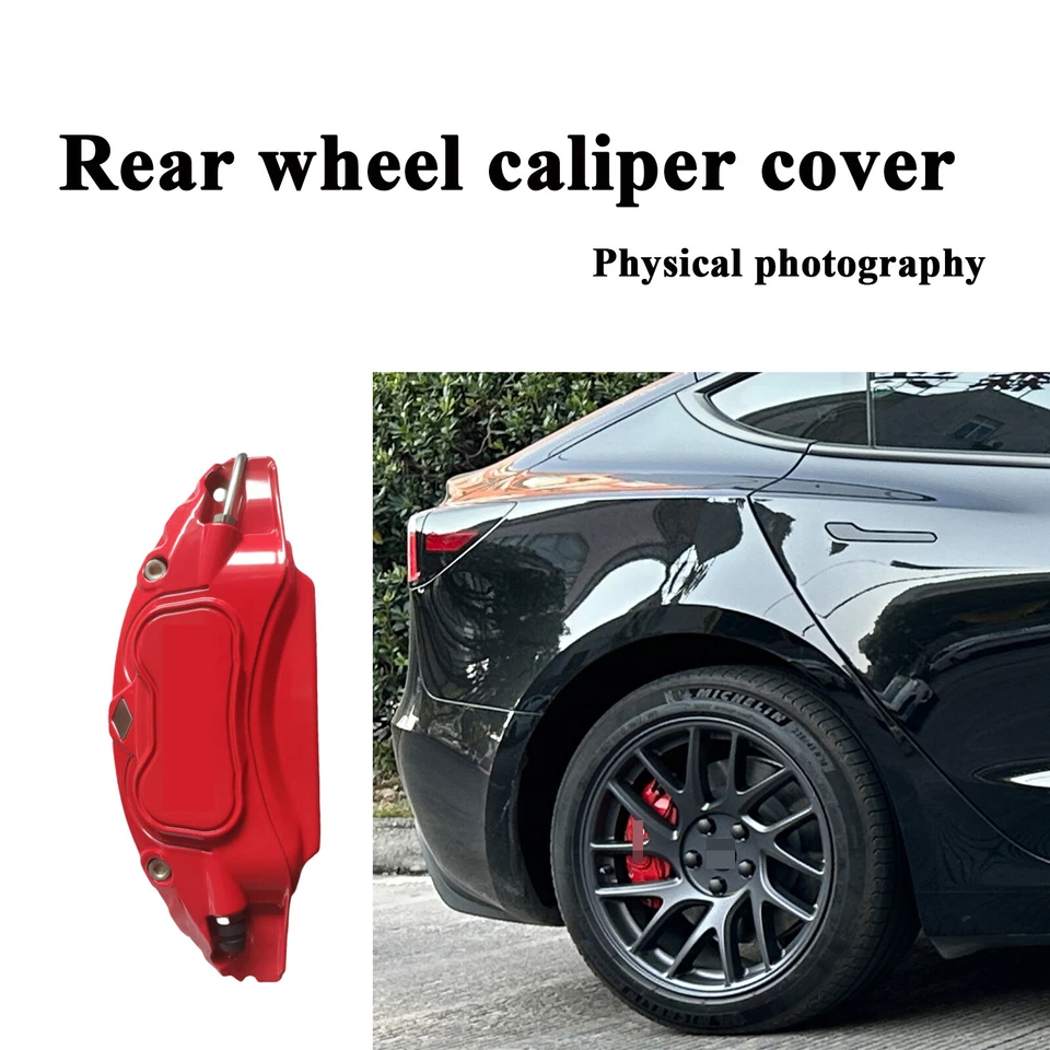 For Tesla Model 3 Highland 2024 2025 Accessories Brake Caliper Covers 4pcs/set - Image 4 of 4