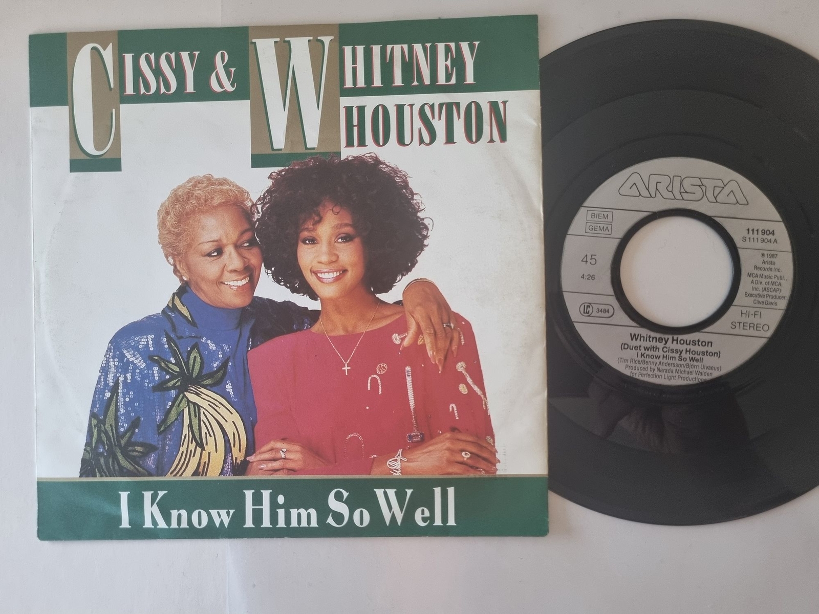 Cissy & Whitney Houston - I know him so well 7'' Vinyl Germany