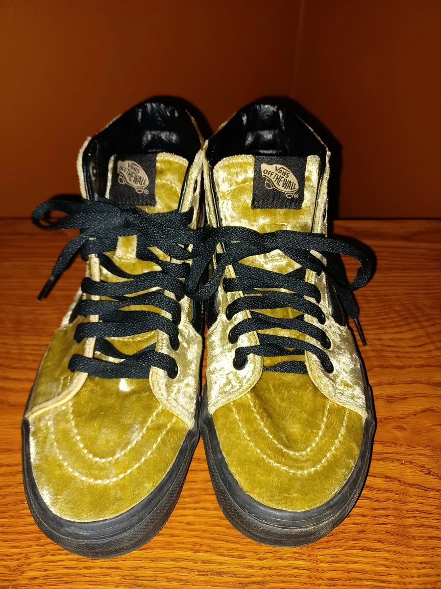 Velvet clearance yellow vans