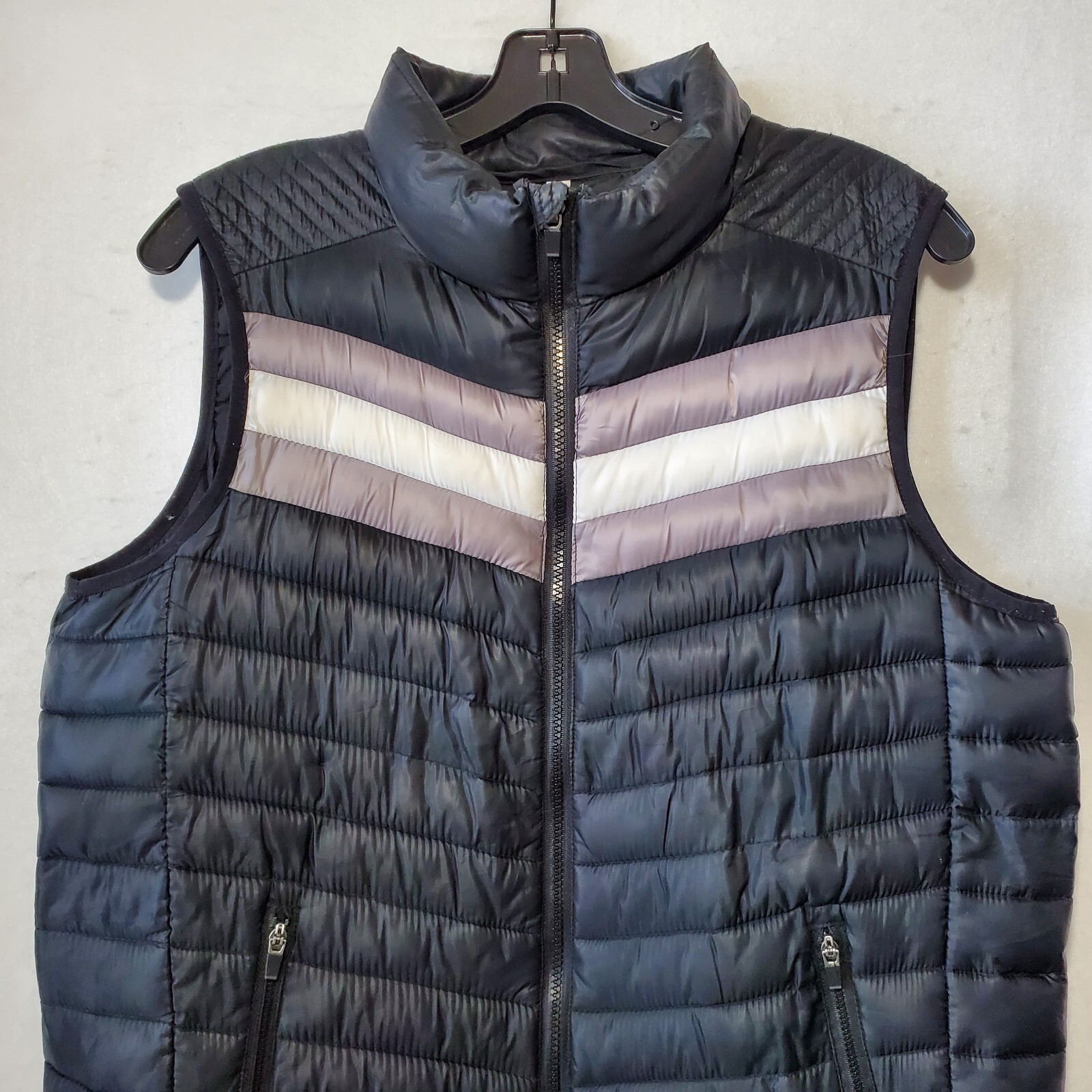 Fabletics Vest Mens Large Black Solid Full Zip Sl… - image 2