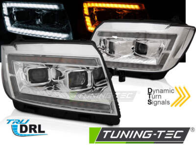 Tuning-Tec LED Tagfahrlicht Scheinwerfer für VW Crafter II ab 2017 chrom dynamis