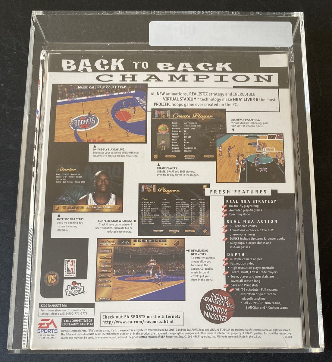 POP 1 VGA 80+ RARE SEALED Shaquille SHAQ O'Neal ROOKIE RARE