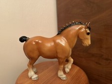 Vintage Breyer Clydesdale Horse Figure Glossy Bay Plastic Toy Stallion