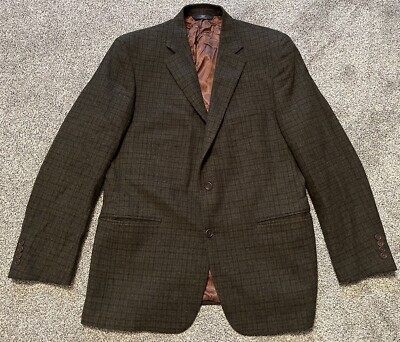 Brooks Brothers Regent 44L Tweed 100% Wool Sport Coat Jacket