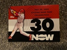 2007 Topps Generation Now Insert #GN80 Phillies Chase Utley Baseball Card
