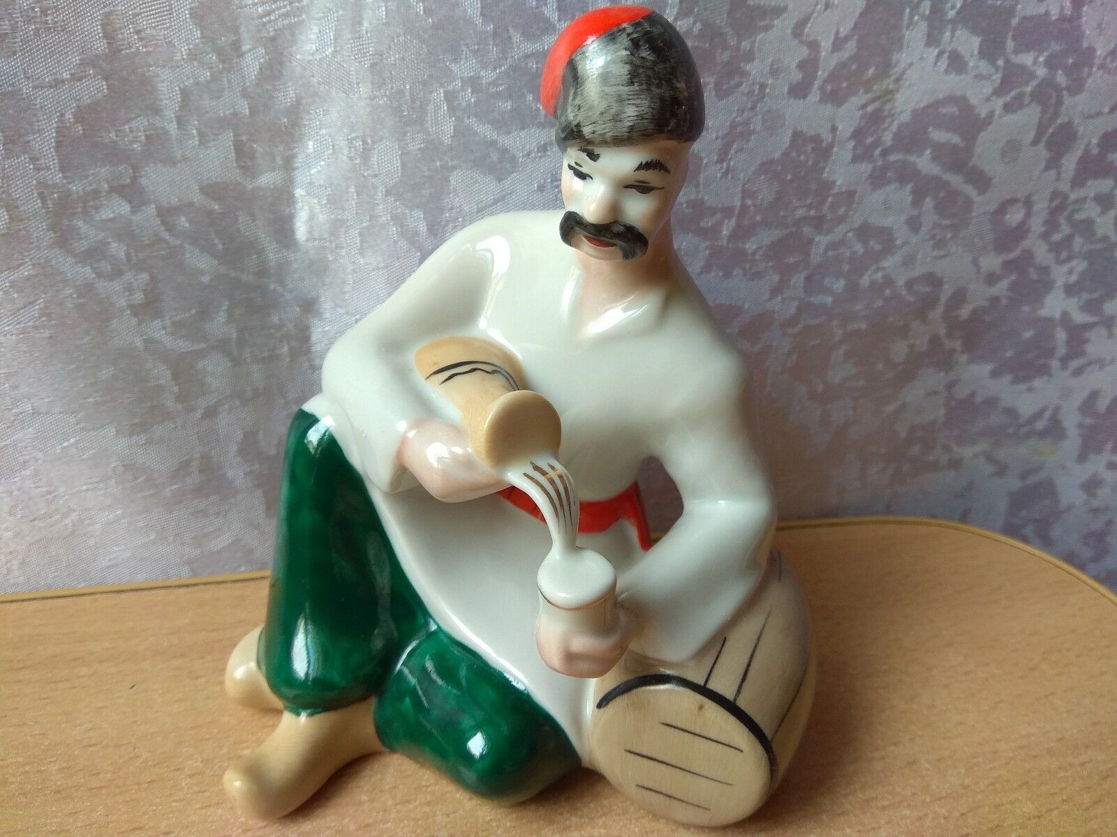 Vintage USSR Porcelain Figurines Statuette ZHK Polonnoe Kozak Cossack filling Popularny klasyk, 100% nowy