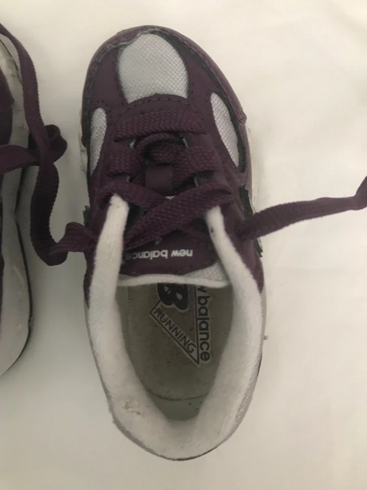 Zapatos Tenis New Balance 498 Púrpura Plata Gris Niño Cordones KJ498PSI USADOS Foto 4 de 4