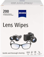 Lens Cleaning Pre-Moistened ZEISS Lens Wipes 200 Count Pack of 1