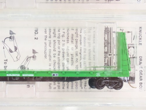 N Kadee Micro-Trains 54012 BN Burlington Northern 56' Flatcar 6 pack Sealed - Picture 5 of 18