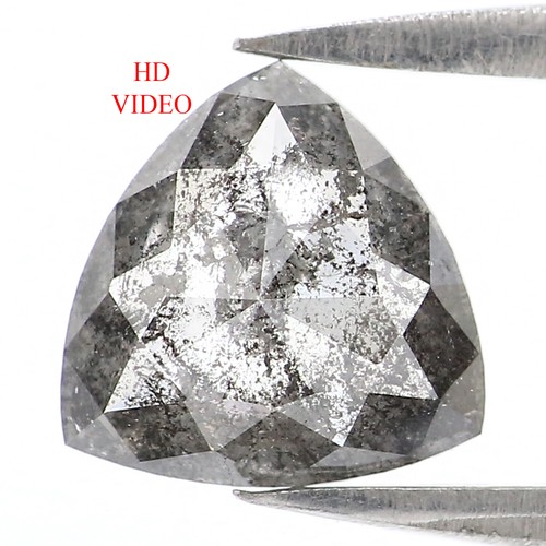 1,12 ct natürlicher loser Dreieck Diamant 7,45 mm Salz und Pfeffer Diamant QL2923 - Bild 1 von 8