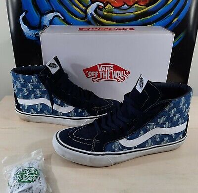 27.5 supreme vans hole sk8-hi black